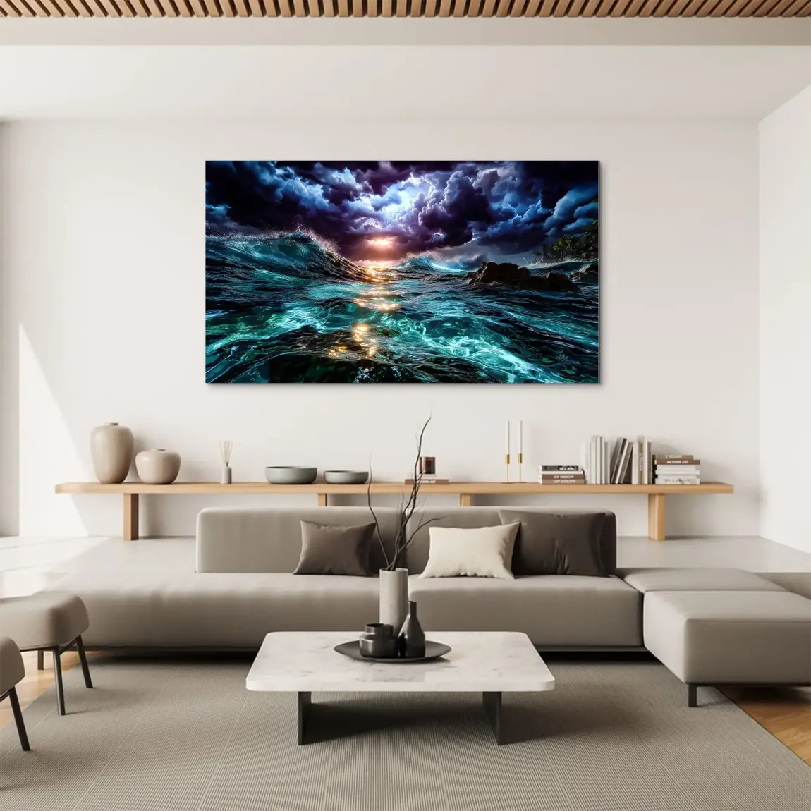 Ocean Storm Aludibond Bild