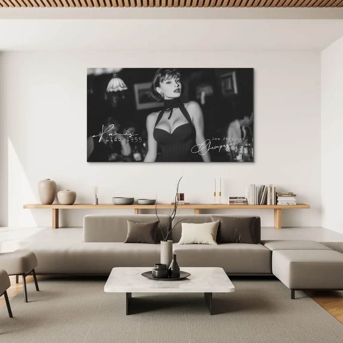 Audrey Hepburn Lido Bar Aludibond Bild