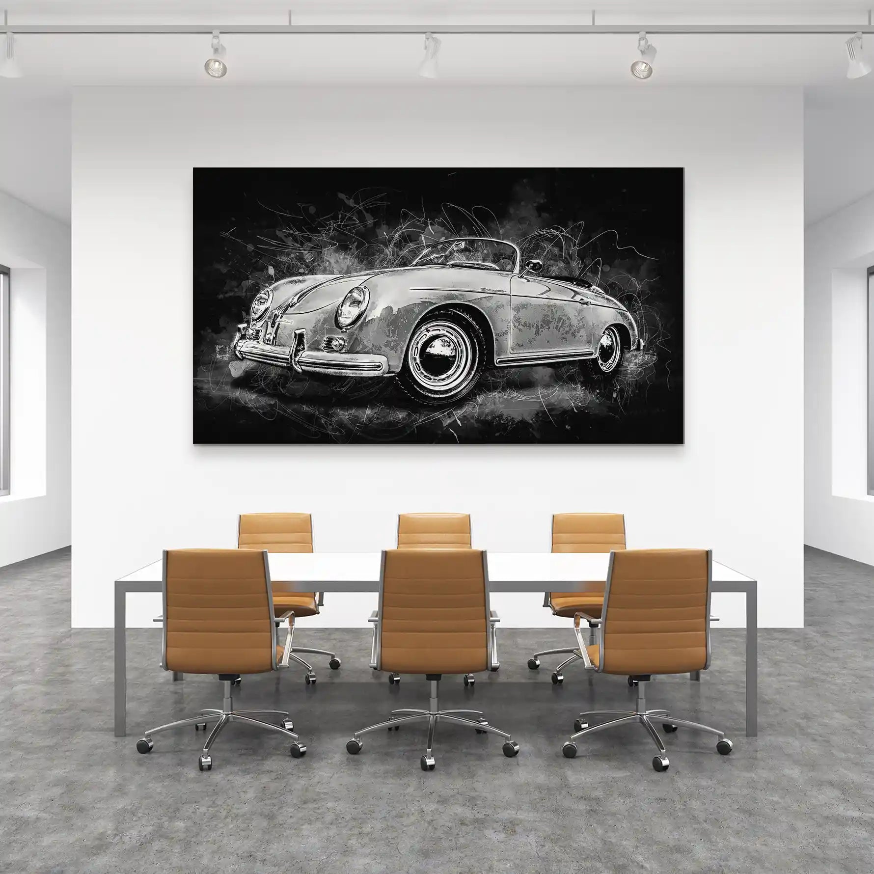 Porsche Speedster City Style Aludibond Bild INGALERIE