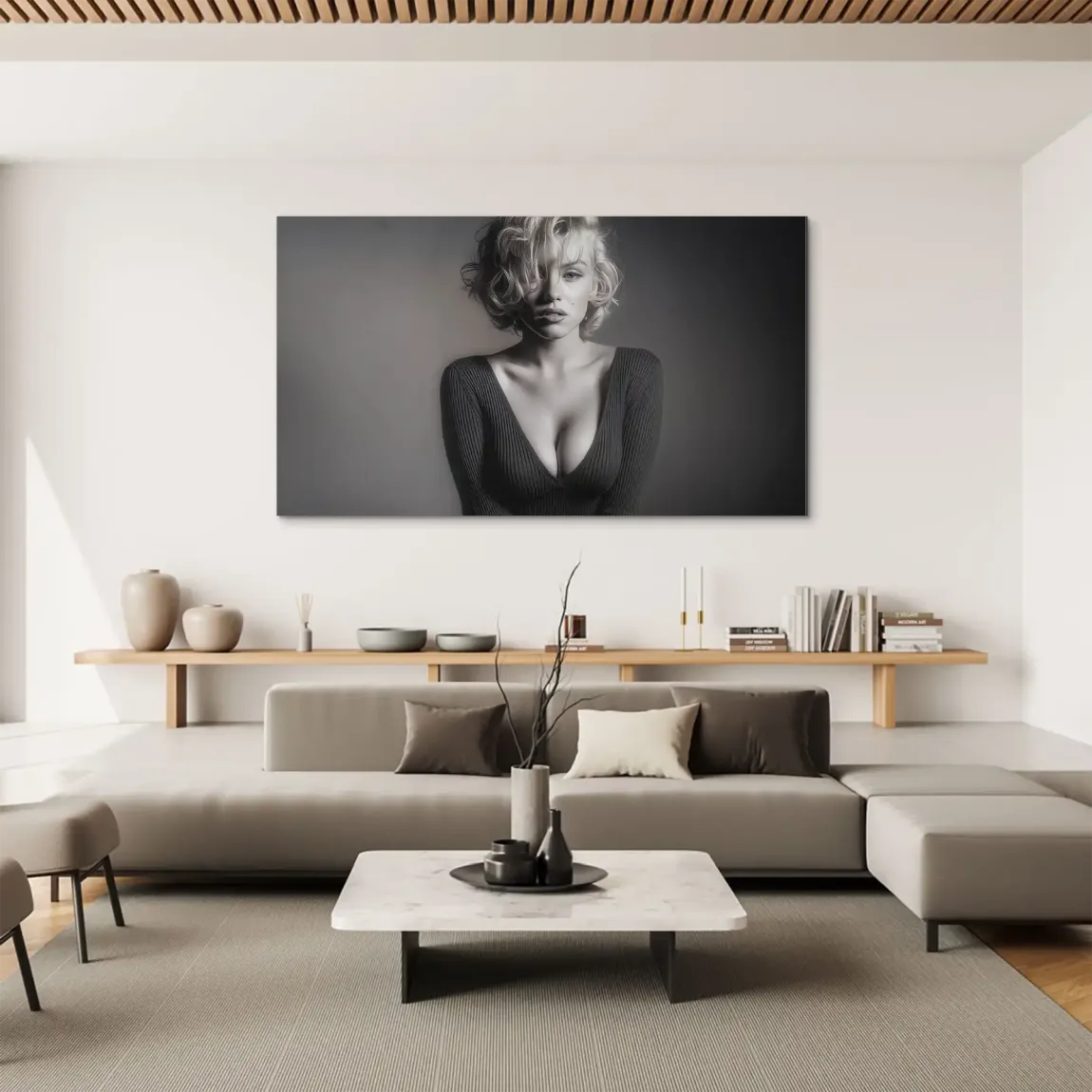 Marilyn Monroe Glam Night Aludibond Bild