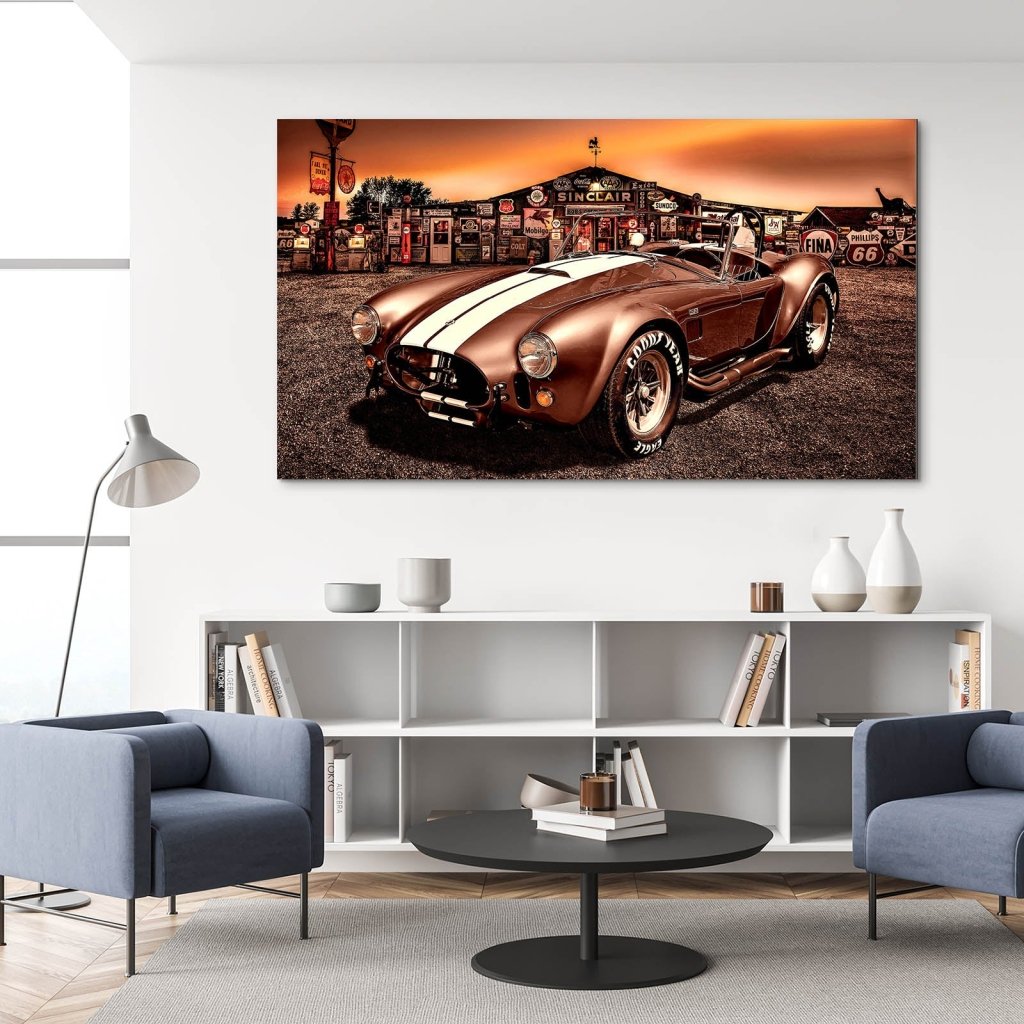 AC Cobra Abstrakt Sunset Aludibond Bild INGALERIE