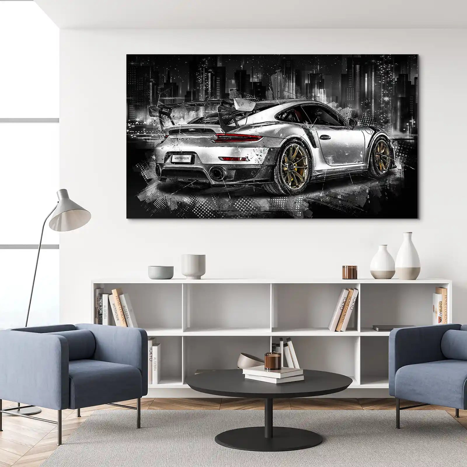 Porsche GT2 RS Abstrakt Aludibond Bild INGALERIE