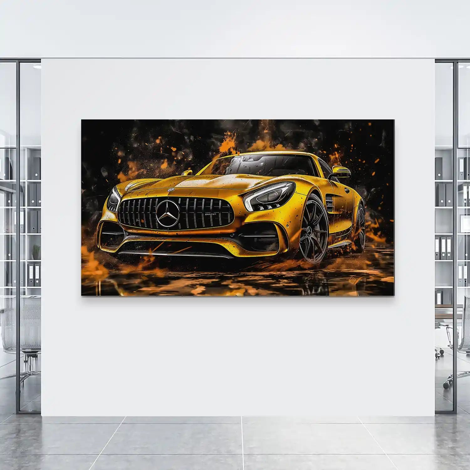 Mercedes AMG GT Modern Style Style Aludibond Bild INGALERIE