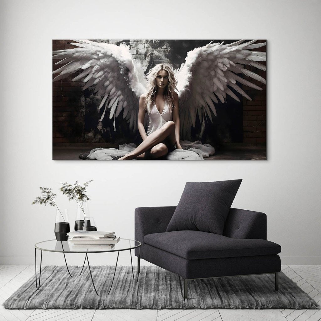 Beauty Angel Wings Aludibond Bild INGALERIE