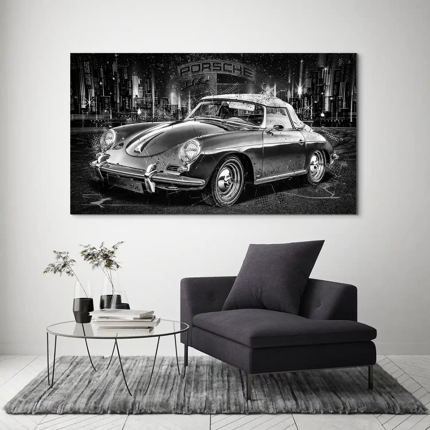 Porsche 356 Modern Aludibond Bild INGALERIE