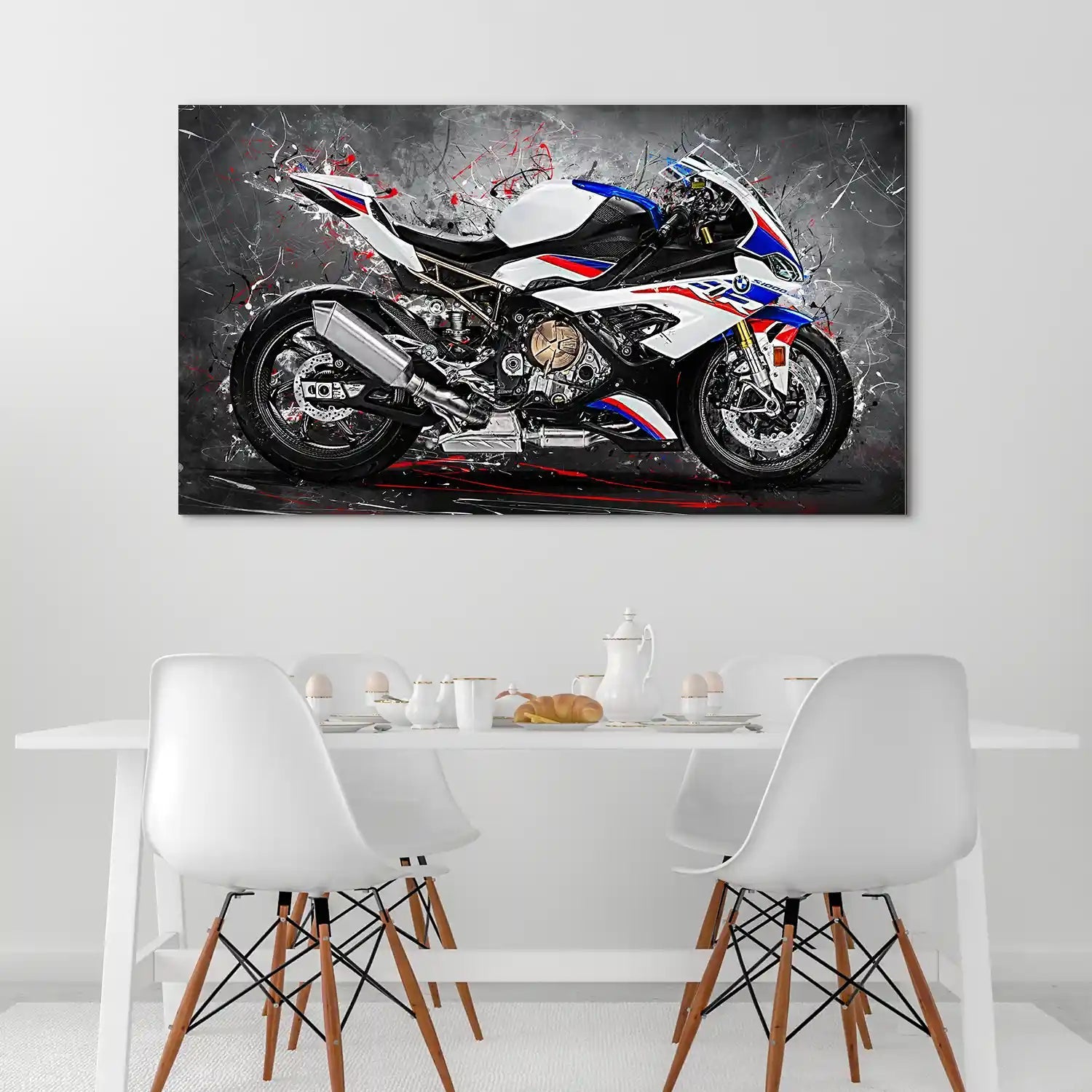 BMW S1000RR Abstrakt Aludibond Bild INGALERIE