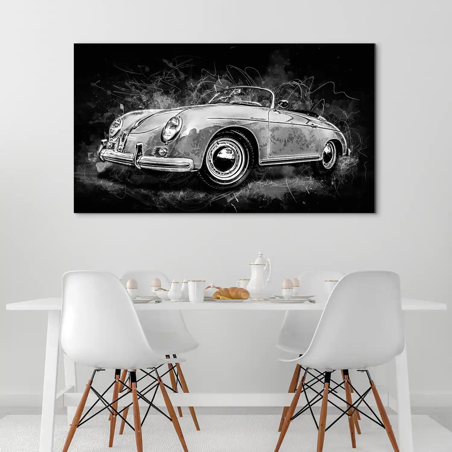 Porsche Speedster Black Style Aludibond Bild INGALERIE