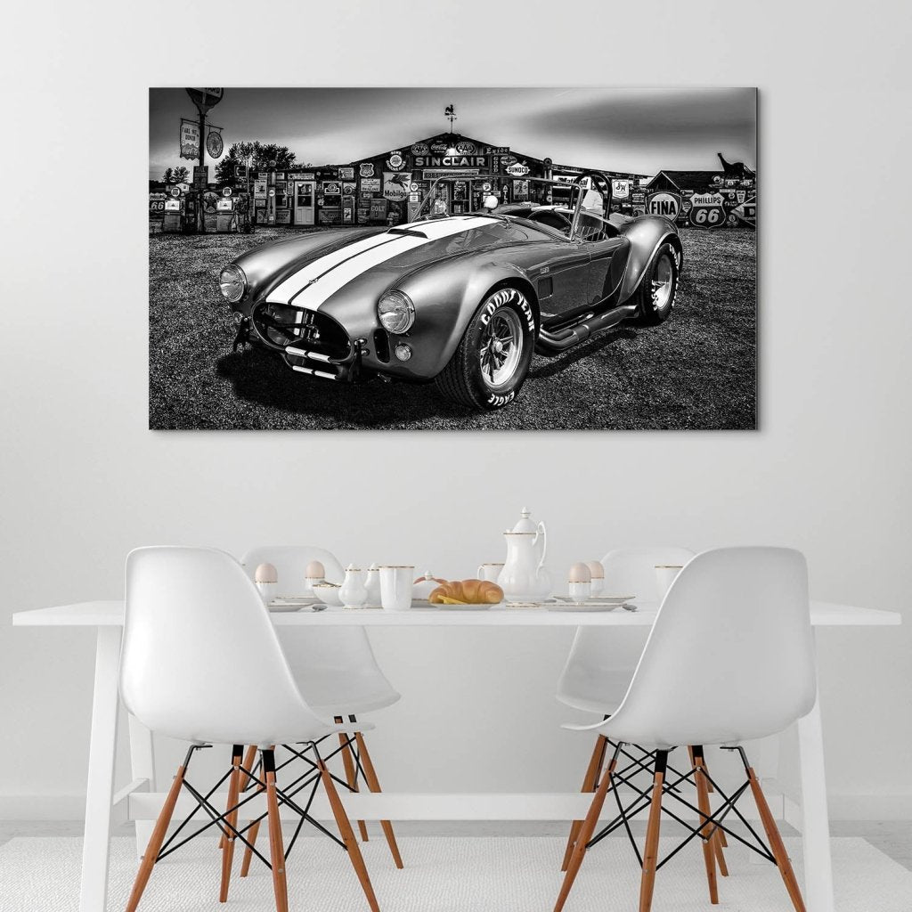 AC Cobra Abstrakt Silver Aludibond Bild INGALERIE