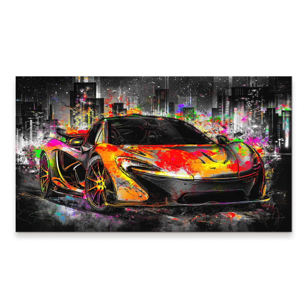 McLaren Pop Art Style Aludibond Bild INGALERIE