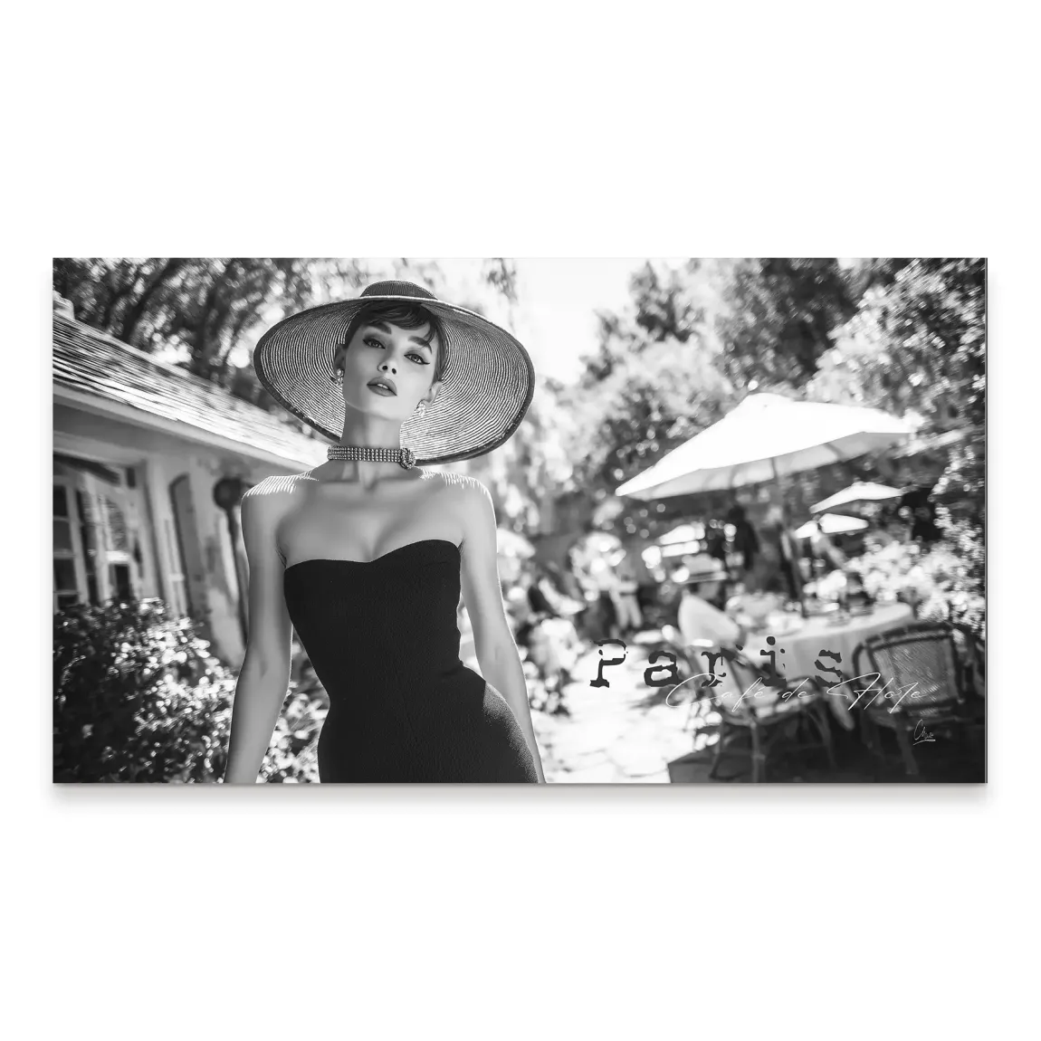 Audrey Hepburn Summer Style Aludibond Bild