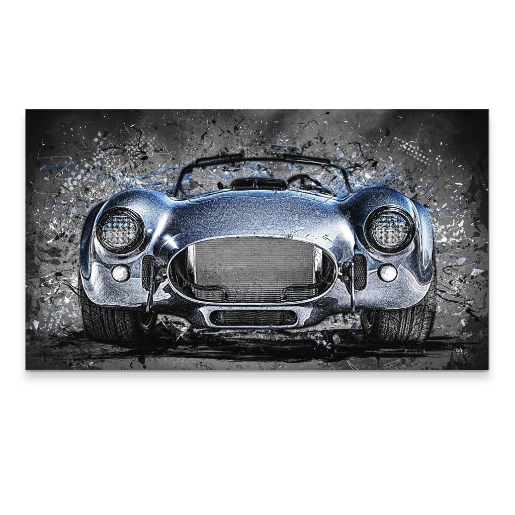 AC Cobra Abstrakt Blue Aludibond Bild INGALERIE