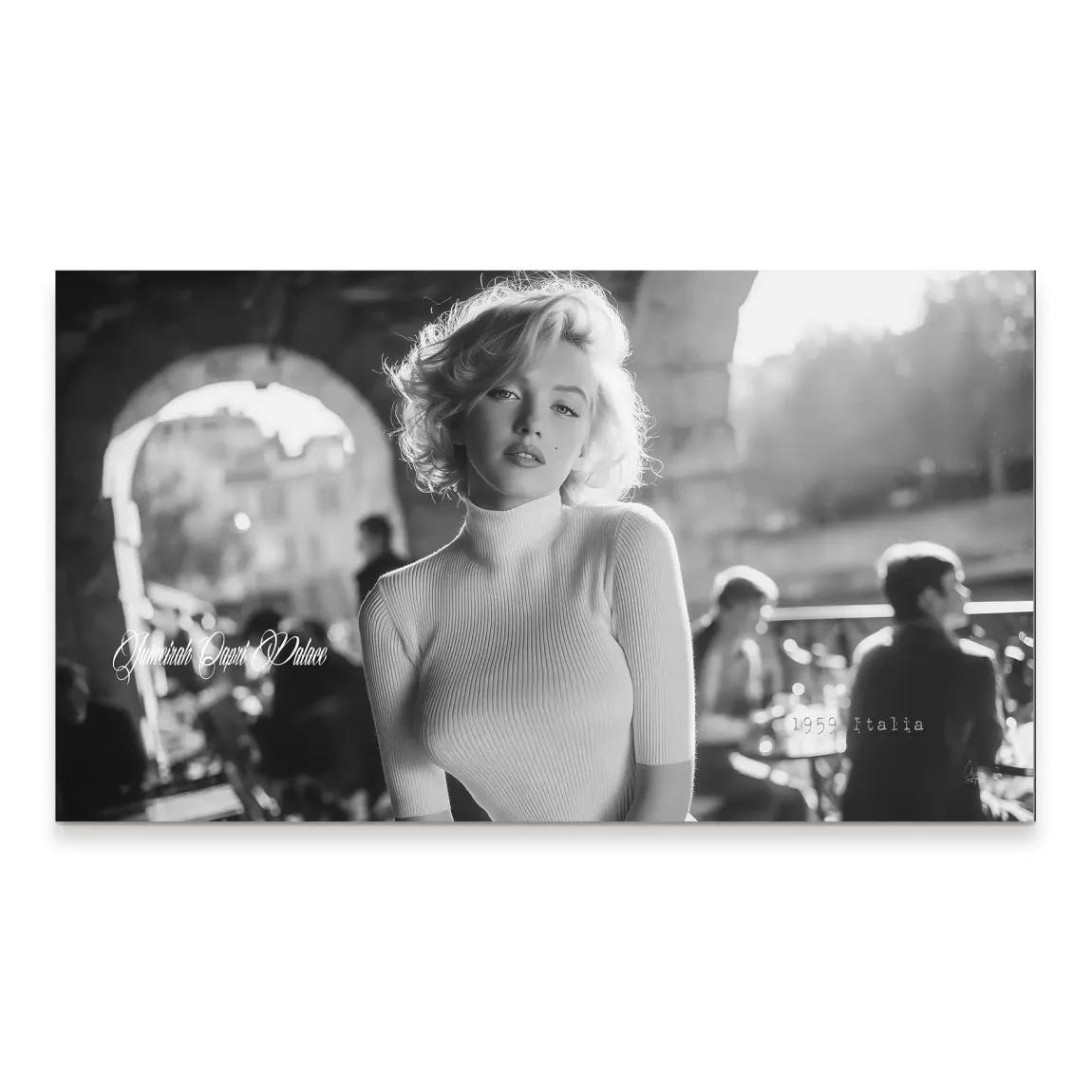 Marilyn Monroe Italia Alu Dibond Wandbild