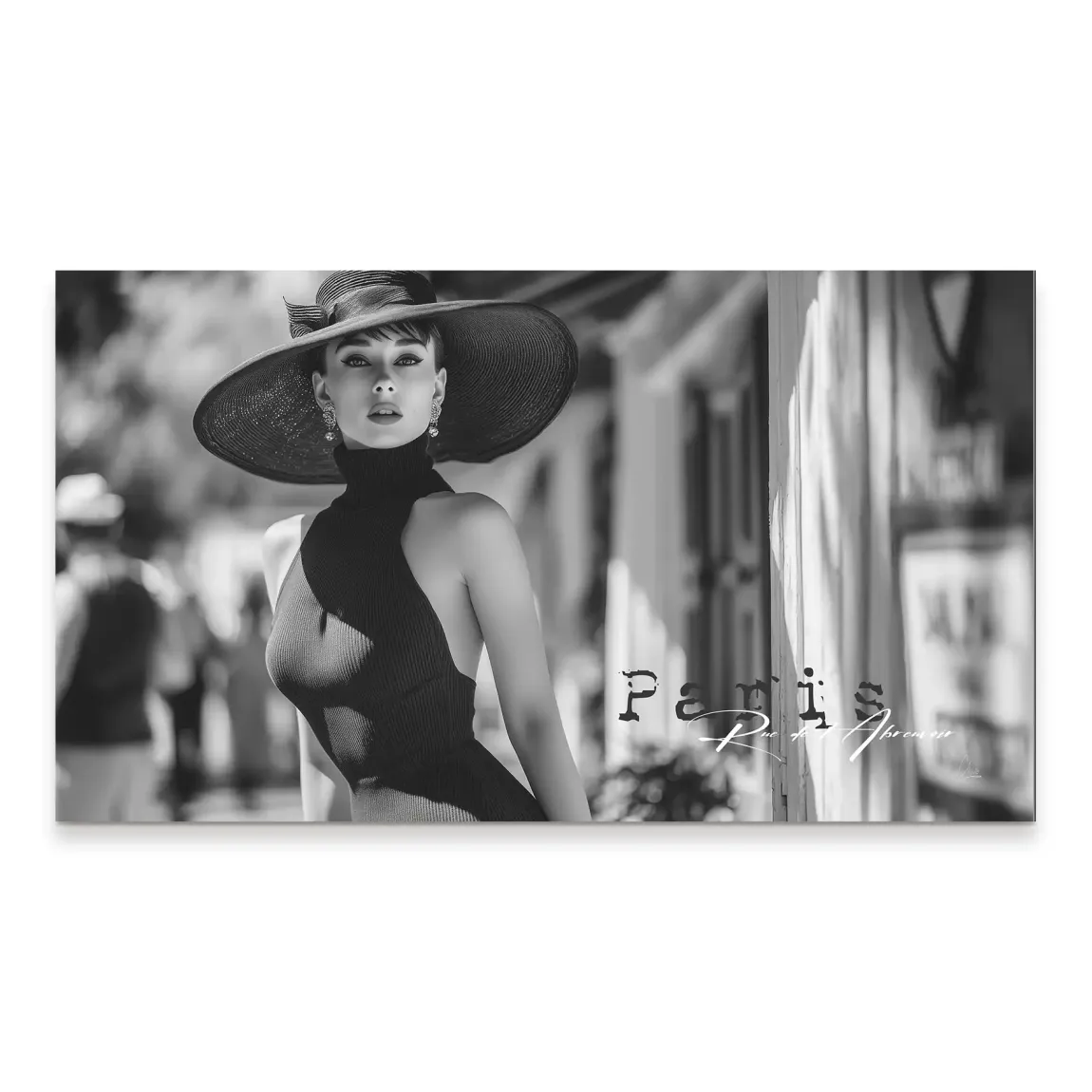 Audrey Hepburn Paris City Life Aludibond Bild