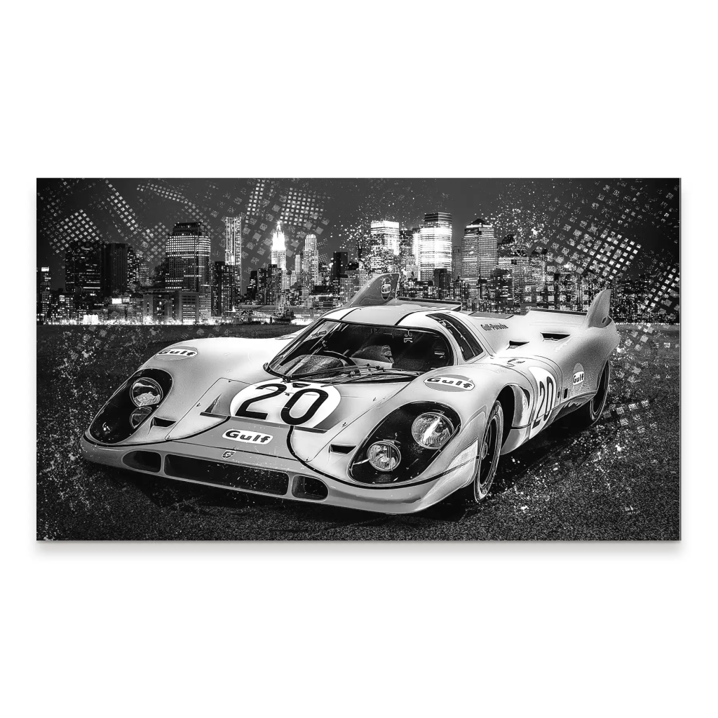 Porsche 917 Black Style Aludibond Bild INGALERIE