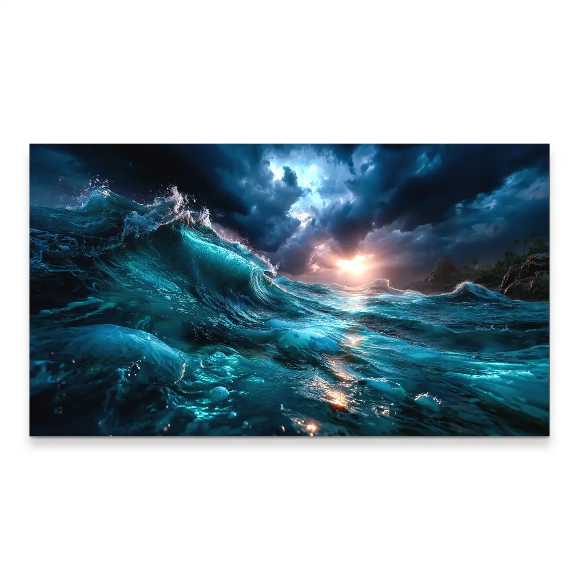 Wildes Meer Aludibond Bild