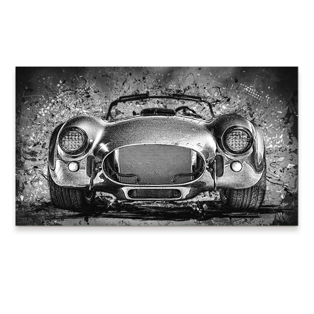 AC Cobra Abstrakt Black Aludibond Bild INGALERIE