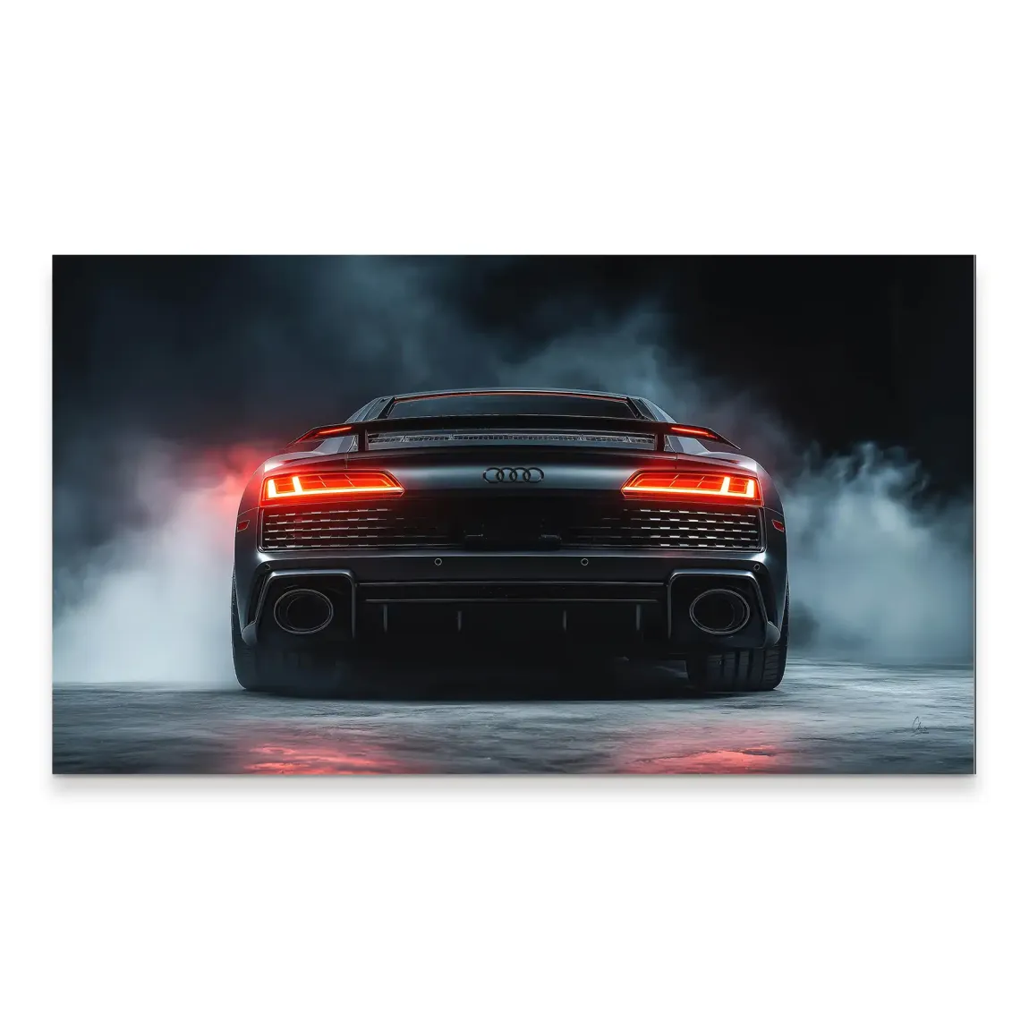 Audi R8 Dark Side Aludibond Bild