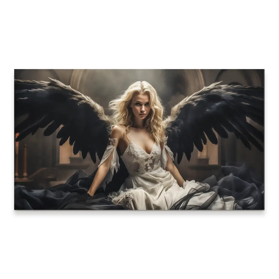 Blackwing Angel Art Aludibond Bild
