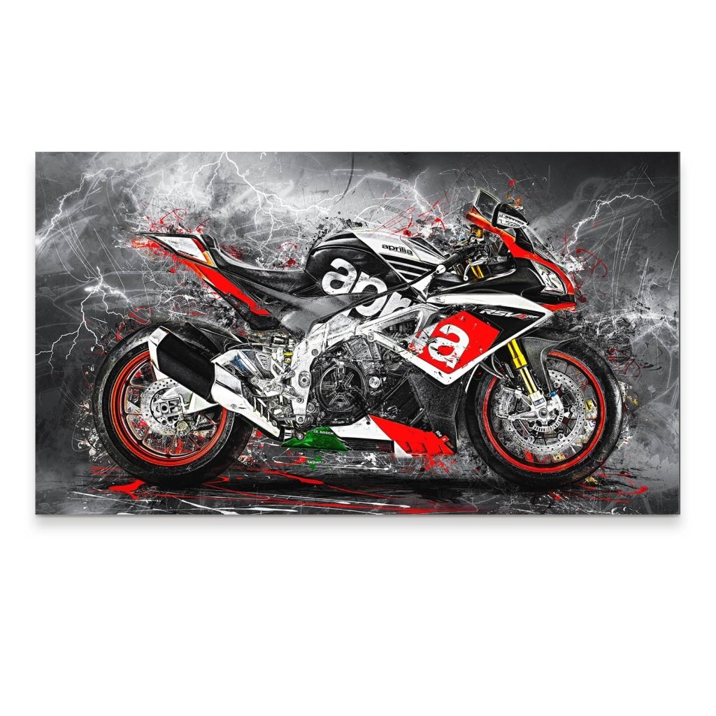 Aprilia RSV Abstrakt Aludibond Bild INGALERIE