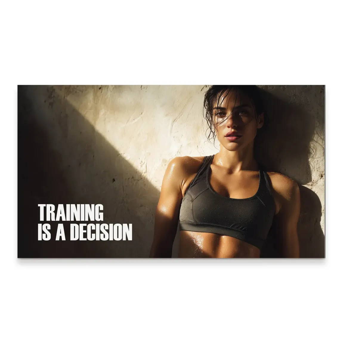 Training Decision Aludibond Bild