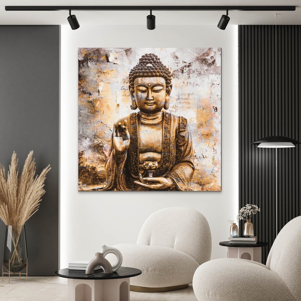 Buddha Abstrakt AluDibond Bild INGALERIE