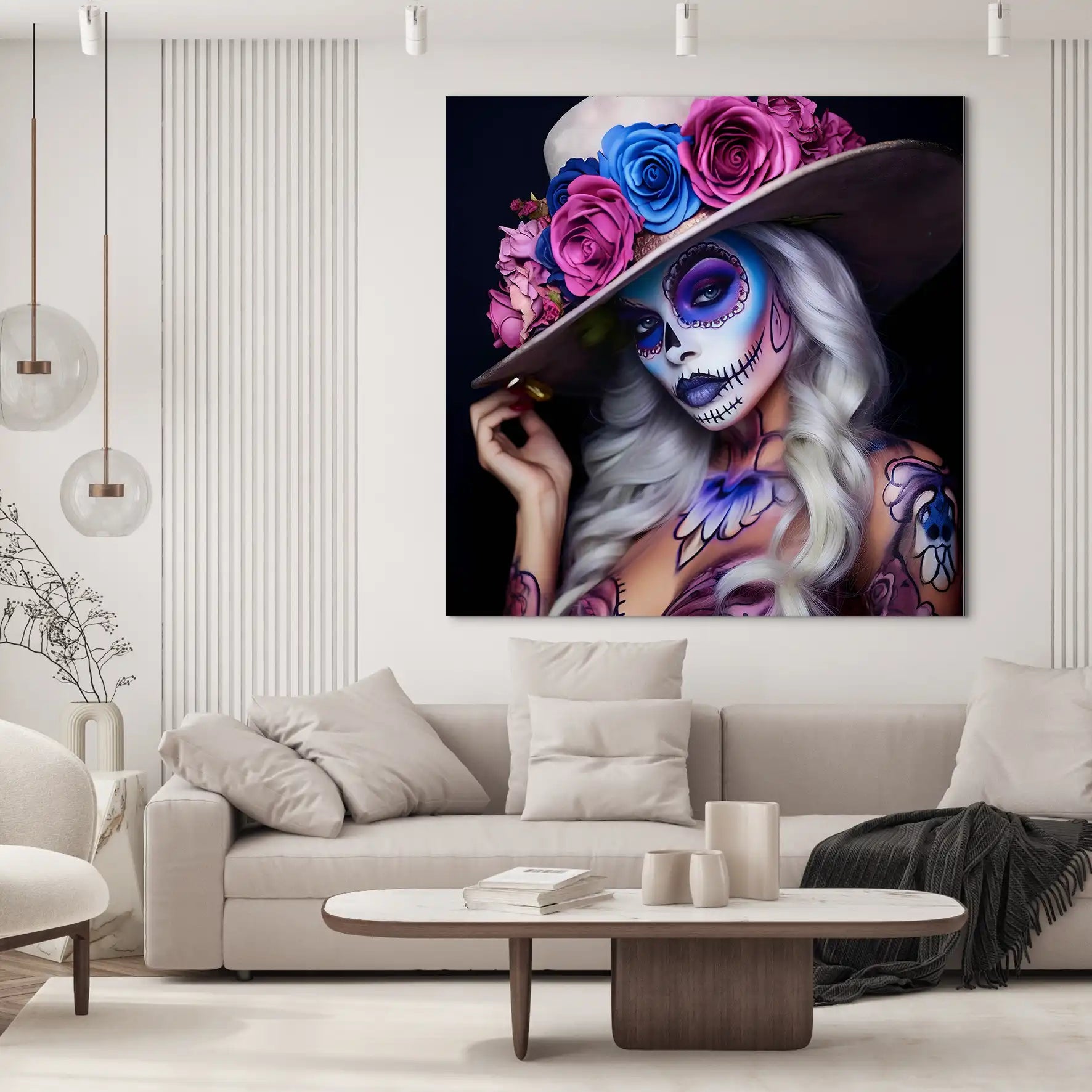 La Catrina Color Style AluDibond Bild INGALERIE