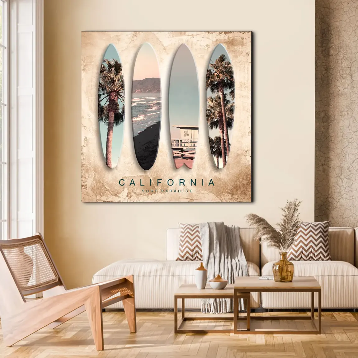 California Coast Art Alu Dibond Bild