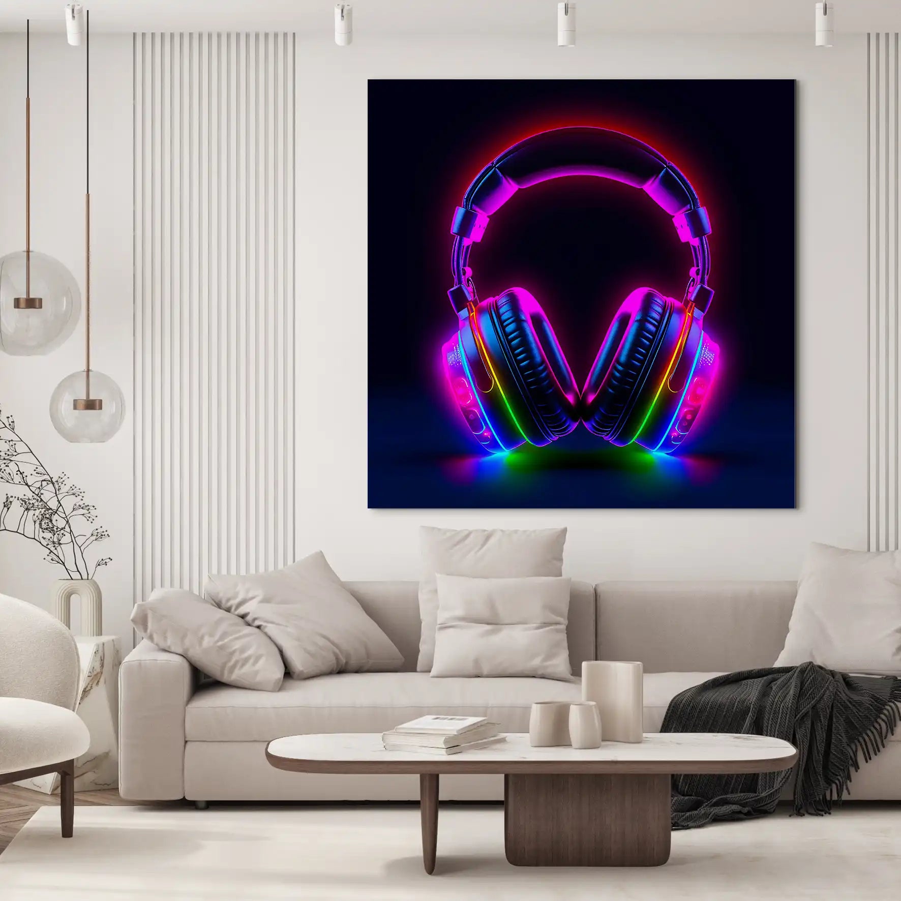 Headphone Art AluDibond Bild INGALERIE