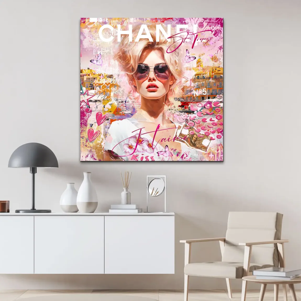 Bardot St Tropez Art Alu Dibond Bild