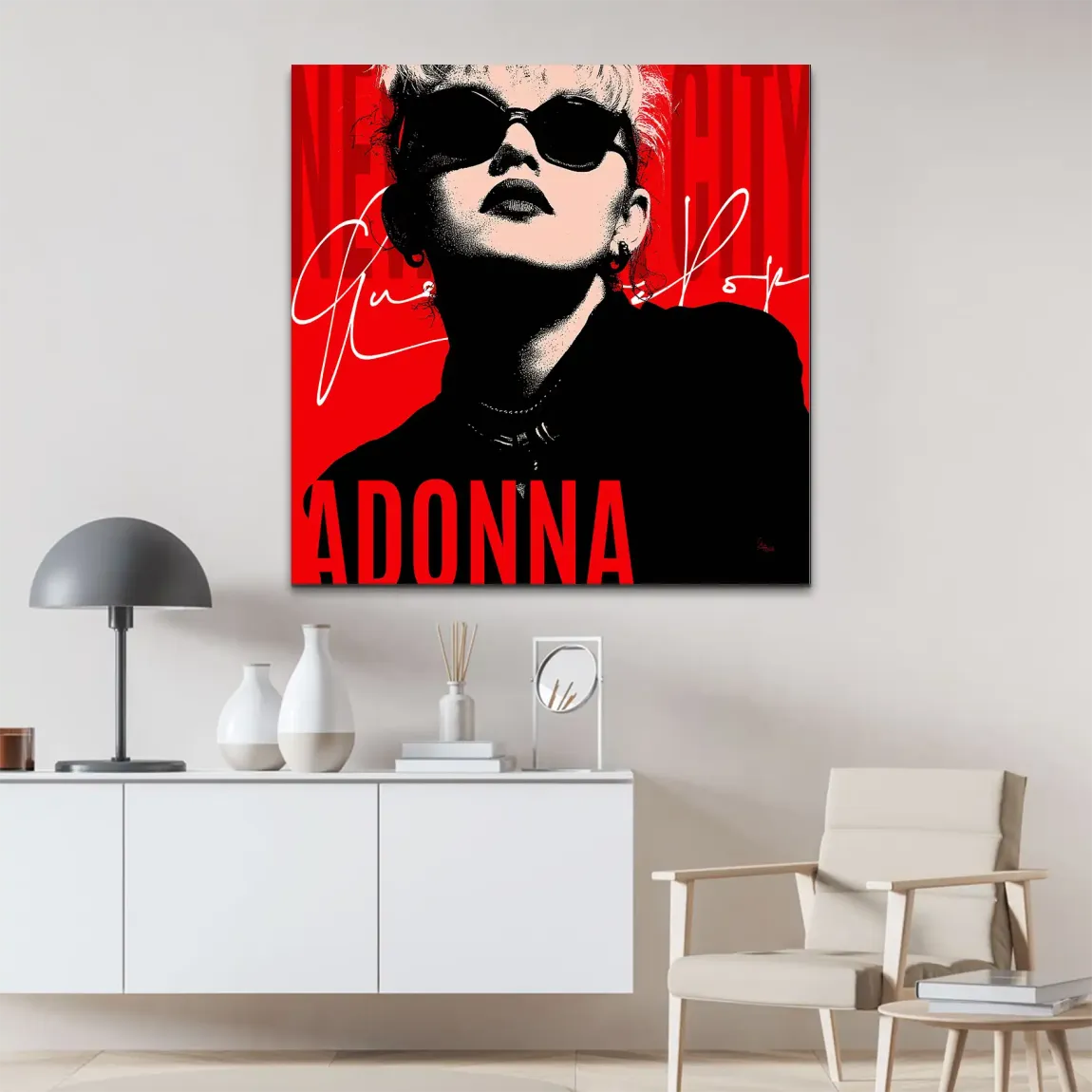 Madonna Pop Alu Dibond Bild