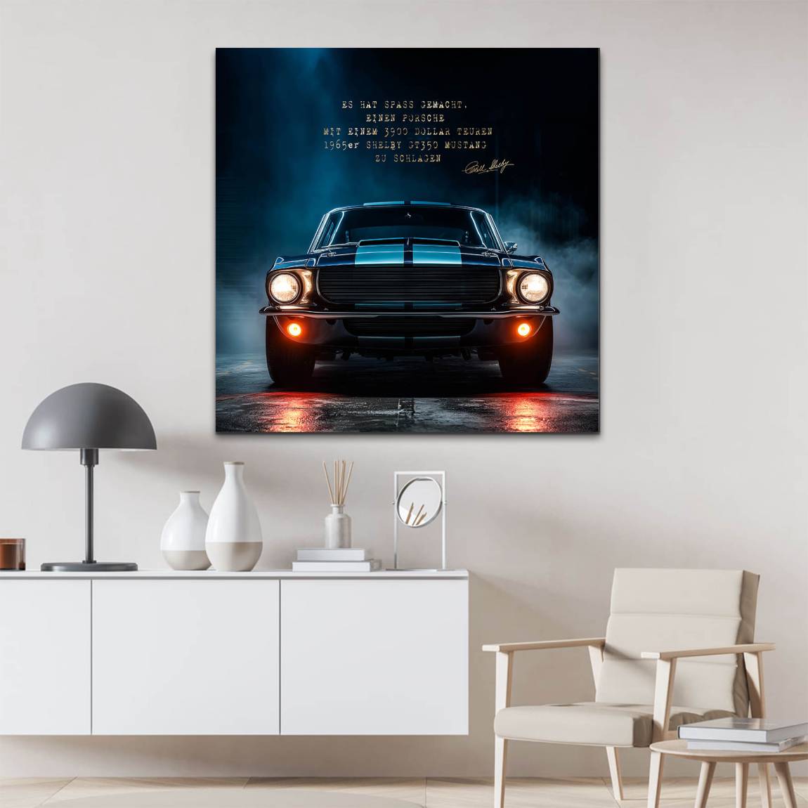 Ford Mustang Shelby Alu Dibond Bild