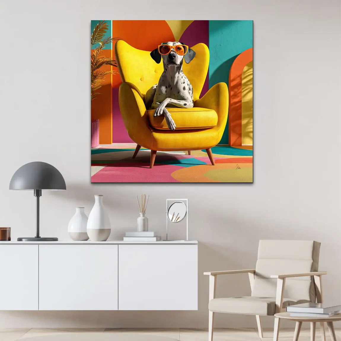 Sunny Seat Alu Dibond Bild