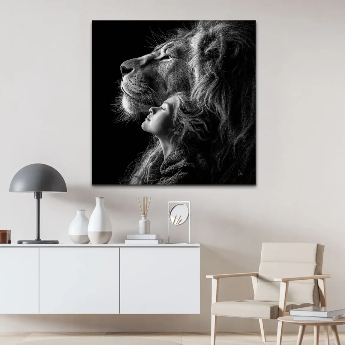 Noble Spirit Löwe AluDibond Bild