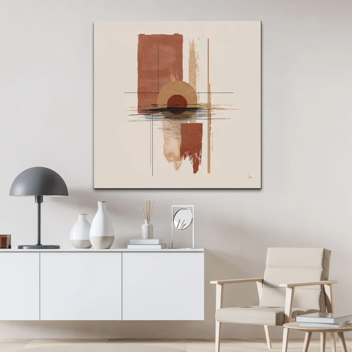 Desert Balance Alu Dibond Bild