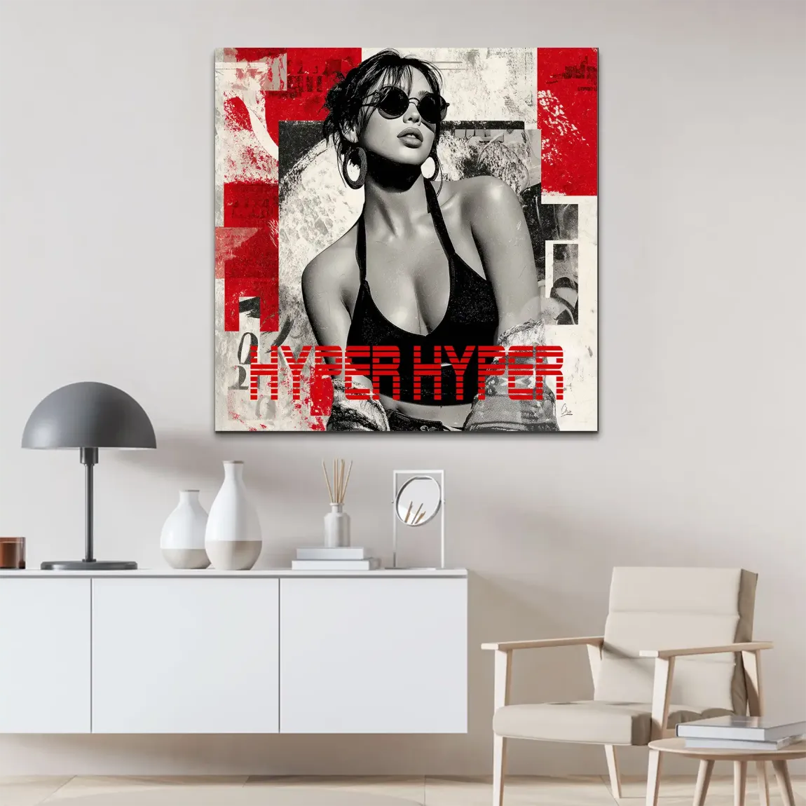 Hyper Hyper Alu Dibond Bild