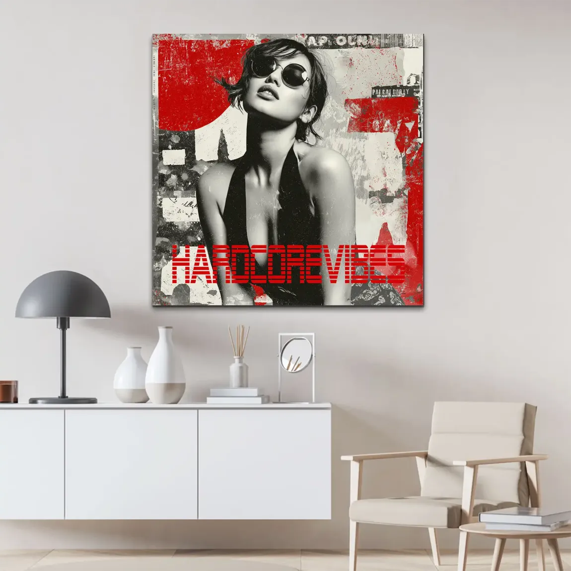 Hardcore Vibes Alu Dibond Bild