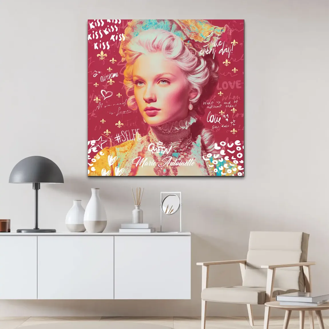 Marie Royal Pop Alu Dibond Bild