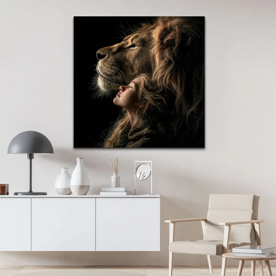 Soul Connection Löwe AluDibond Bild