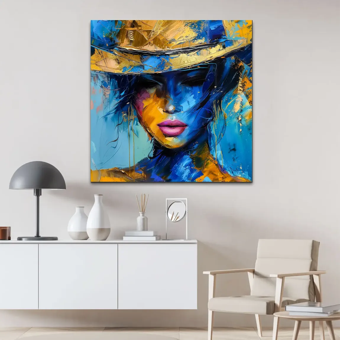 Golden Shade Alu Dibond Bild