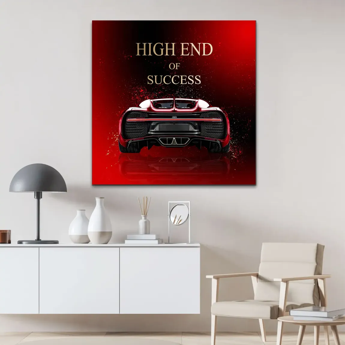 Red Empire Bugatti AluDibond Bild