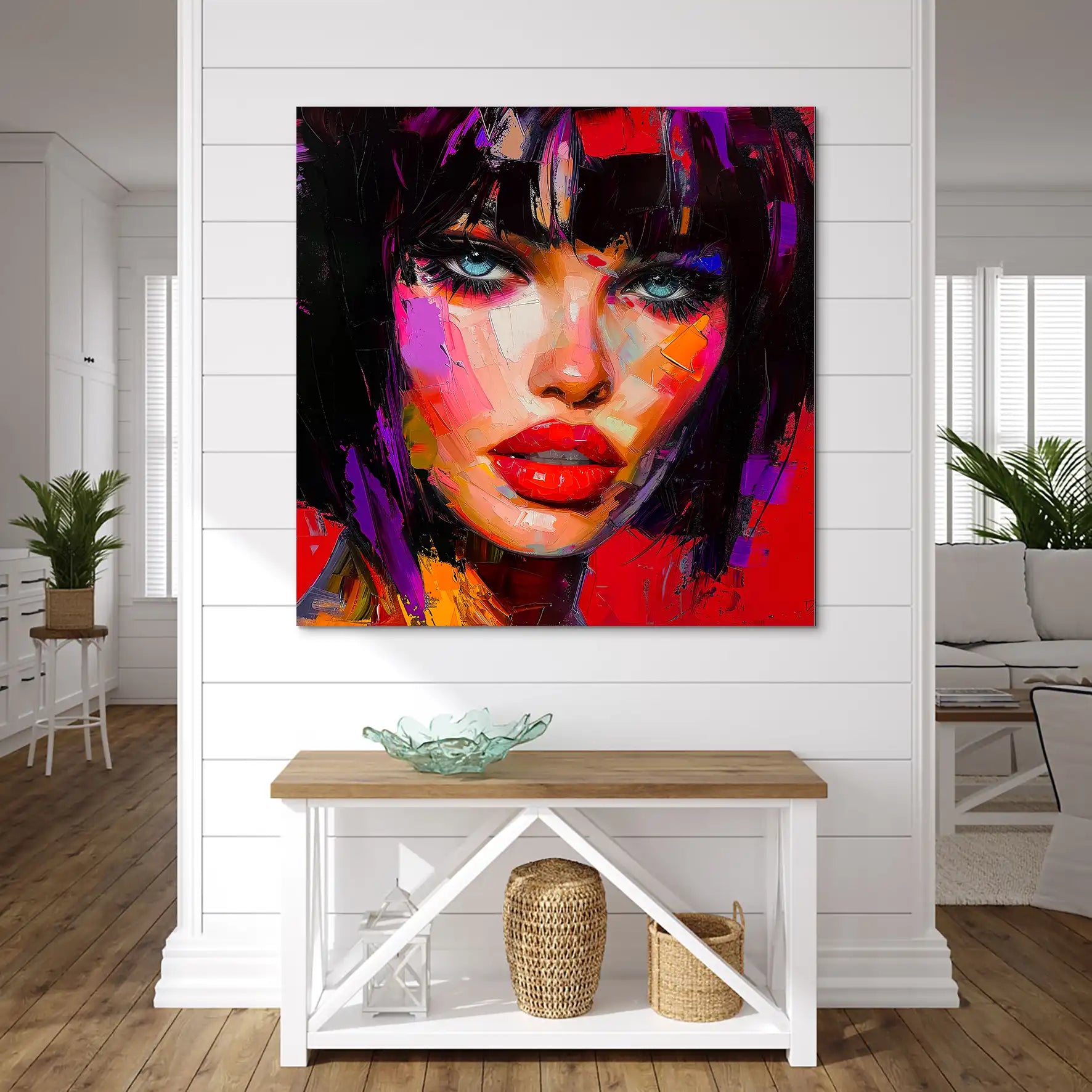 Abstrakt Red Beauty AluDibond Bild INGALERIE