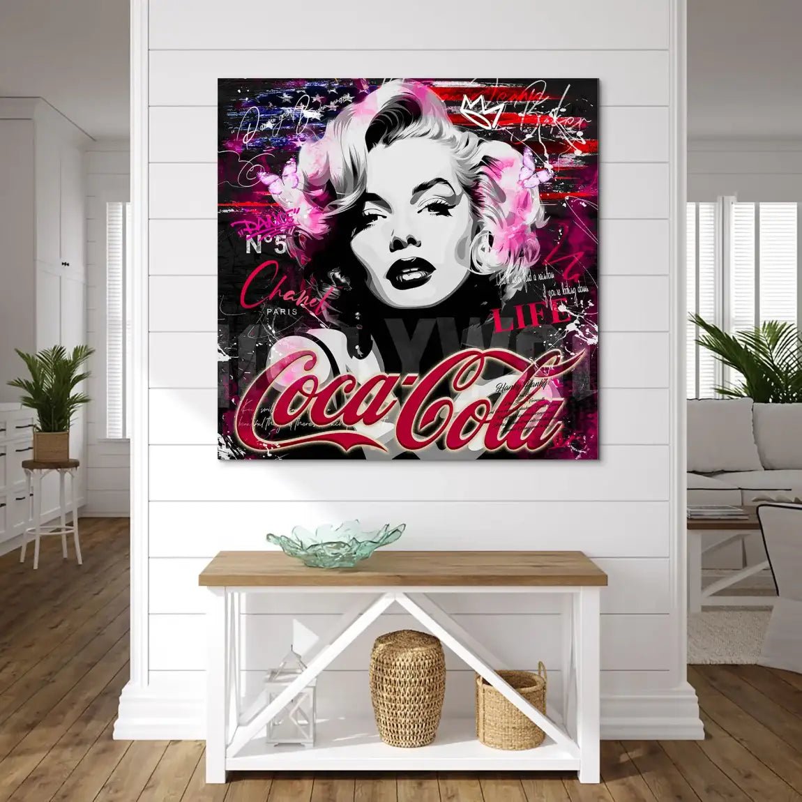 Marilyn Monroe Coke AluDibond Bild INGALERIE