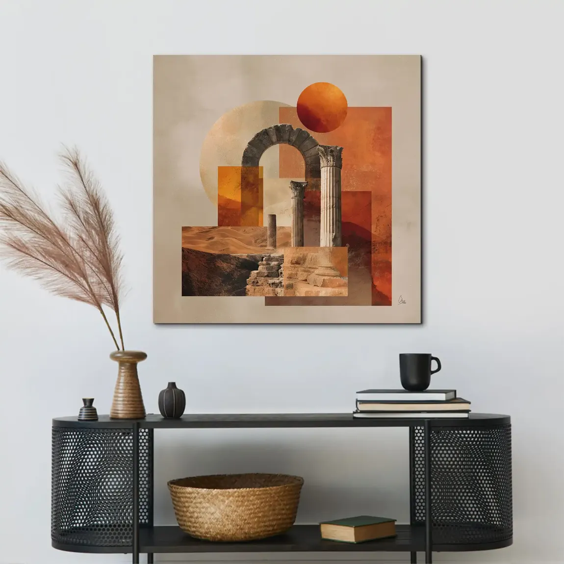 Rom Abstrakt Alu Dibond Bild