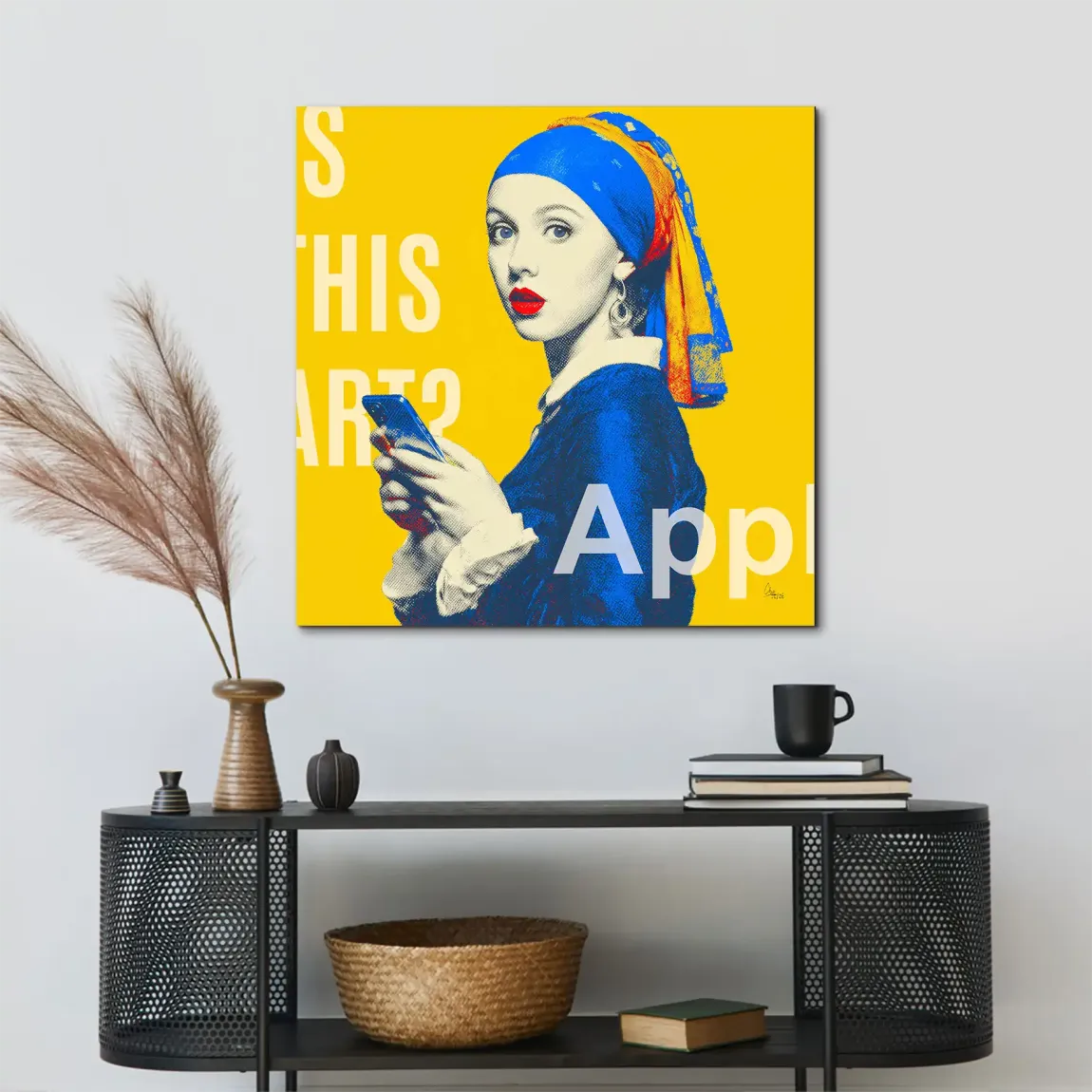 Das Mädchen mit dem Perlenohrring Alu Dibond Bild