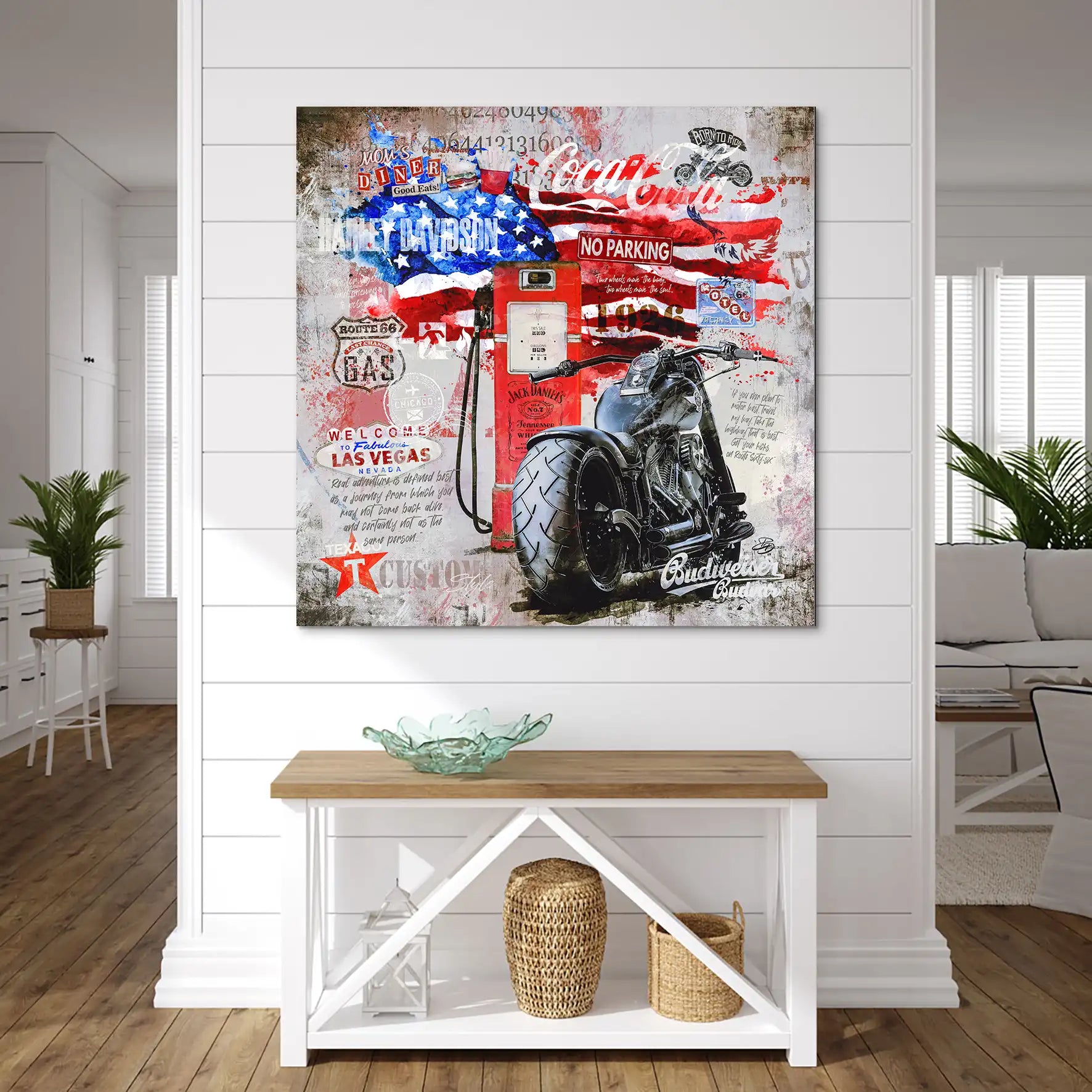 Ride the American Soul – Harley Alu Bild INGALERIE