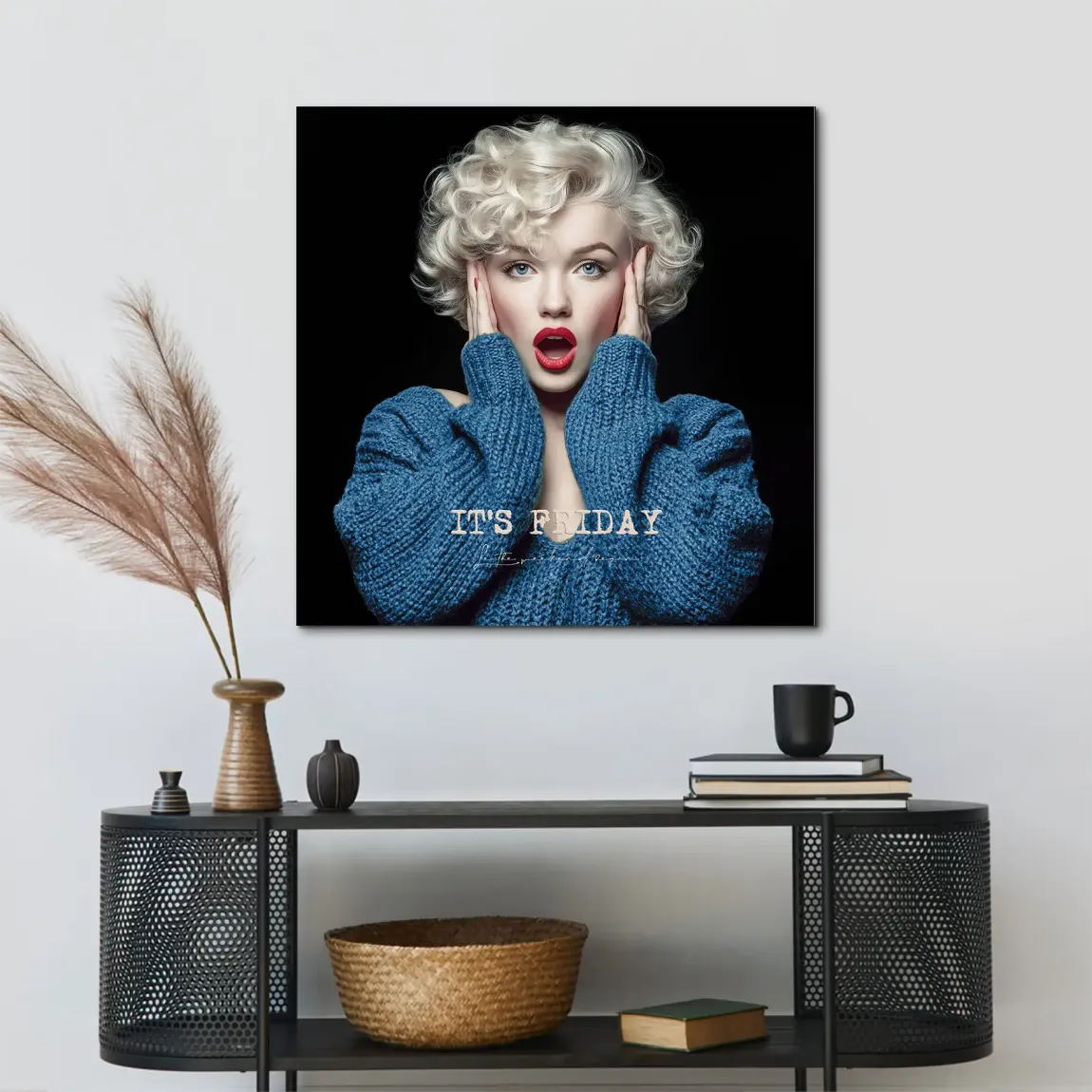 Marilyn Monroe It's Friday Alu Dibond Bild