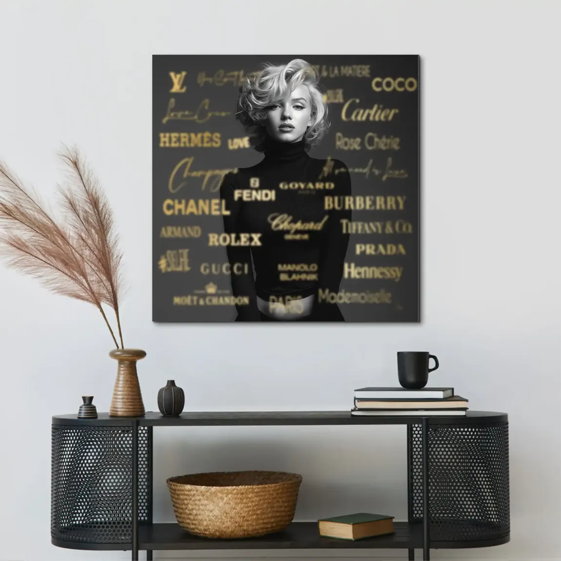 Marilyn Monroe Luxury Alu Dibond Bild