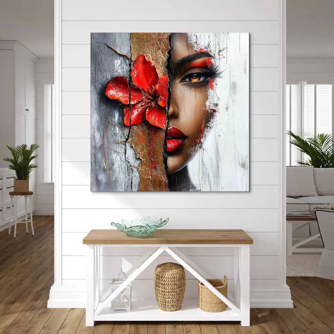 Red Blossom Beauty AluDibond Bild INGALERIE