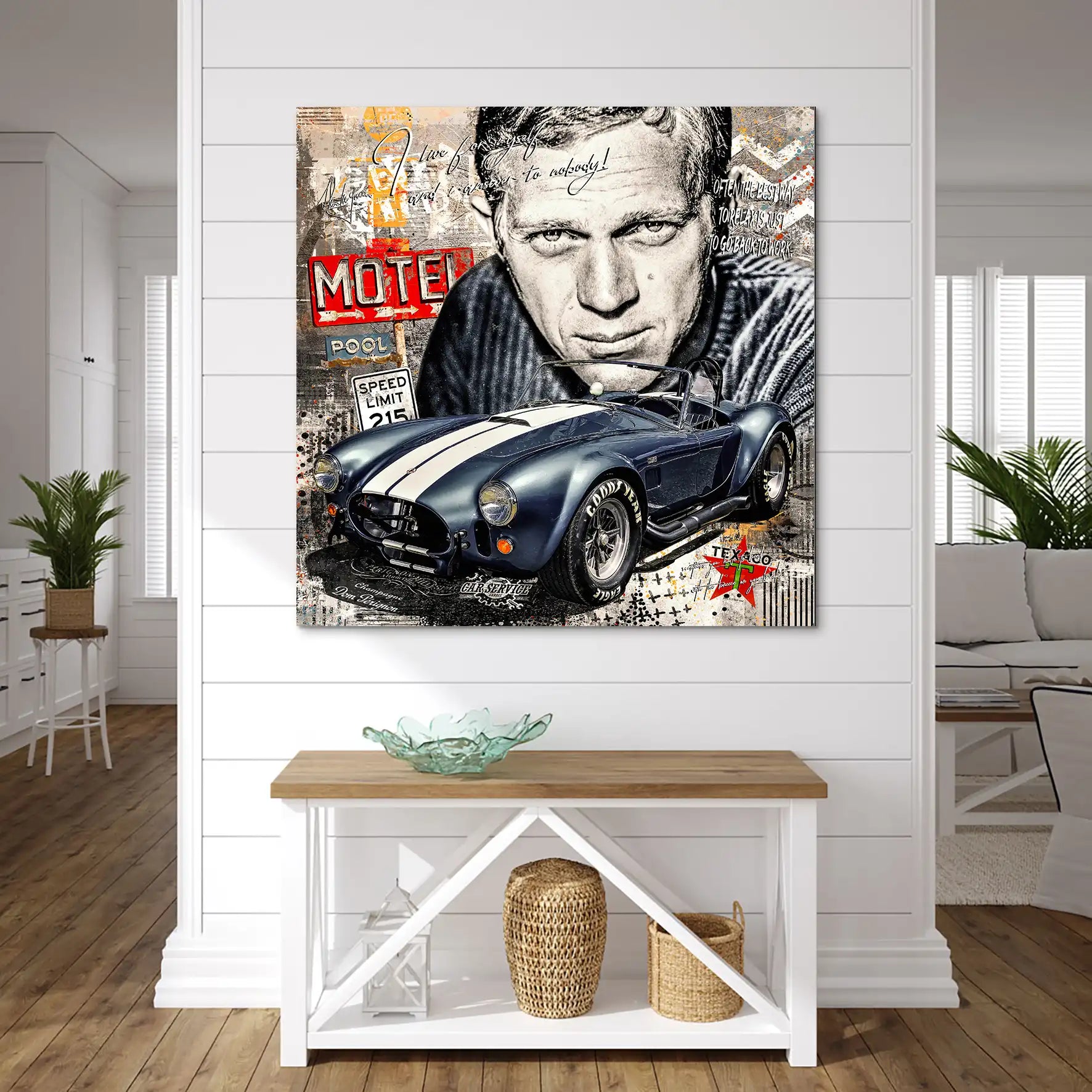 Steve AC Cobra Pop Art AluDibond Bild INGALERIE