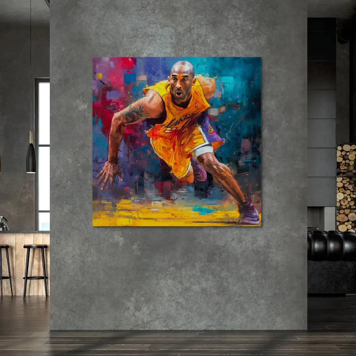 Kobe In Action AluDibond Bild INGALERIE